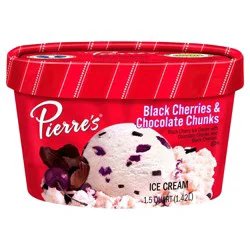 Pierre's Pierres Black Cherry & Chocolate Chunk Ice Cream