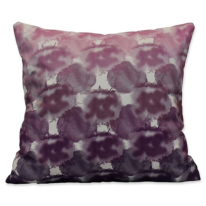 slide 1 of 1, E by Design Beach Clouds Geometric Print Square Throw Pillow - Purple, 1 ct