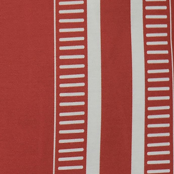 slide 2 of 2, E by Design Dashing Stripe Square Pillow - Coral, 1 ct