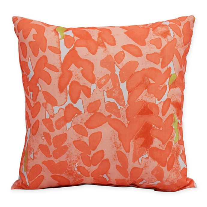 slide 1 of 2, E by Design Market Flowers Bell Peach Floral Decorative Throw Pillow - Peach, 1 ct