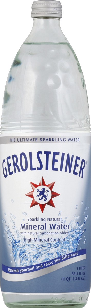 slide 1 of 4, Gerolsteiner Water 33.8 oz, 33.8 oz