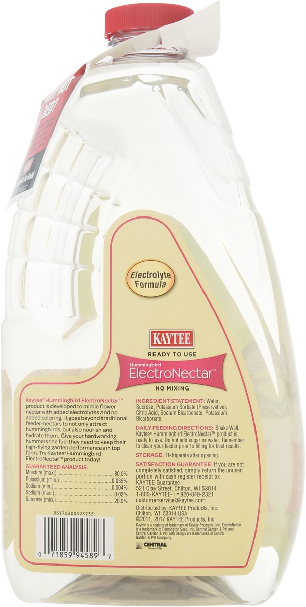 slide 8 of 9, Kaytee Hummingbird ElectroNectar 64 fl oz, 64 fl oz