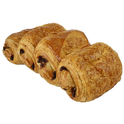 slide 1 of 1, Central Market French Butter Chocolate Croissants 4 Count, 9 oz