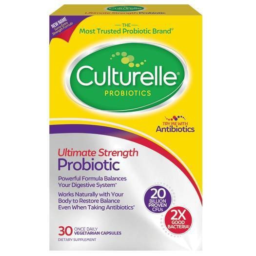 slide 1 of 4, Culturelle Extra Strength Probiotic Capsules, 30 ct