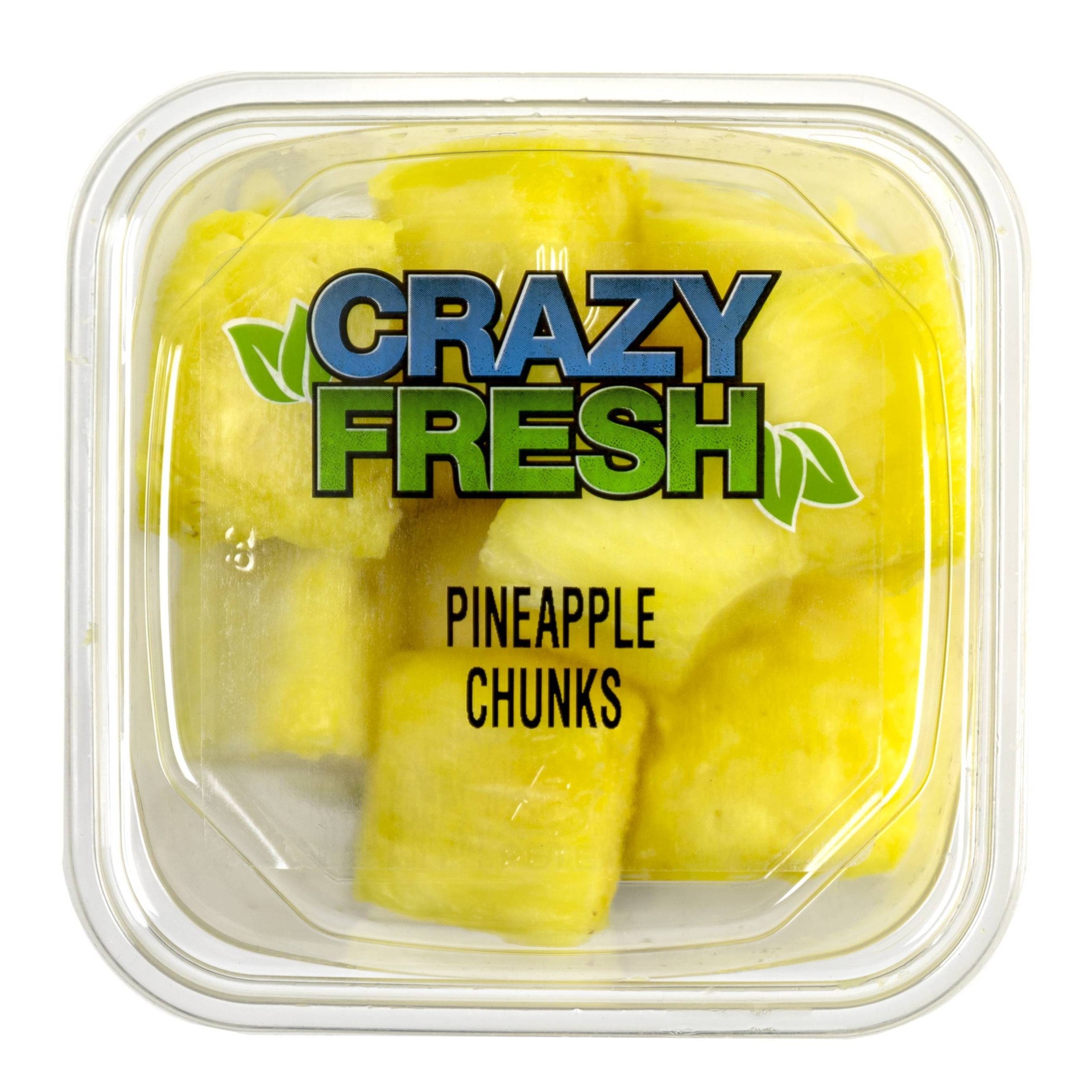 slide 1 of 3, Crazy Fresh Pineapple Chunks - 12oz, 16 oz