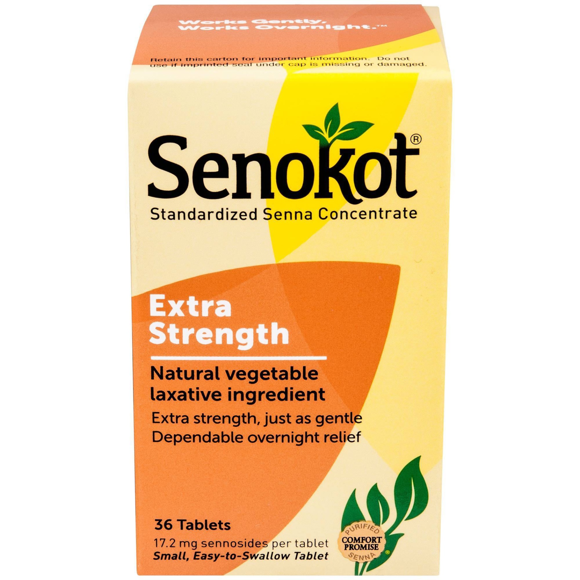 Senokot Extra Strength Natural Vegetable Ingredient Laxative 36 ct | Shipt