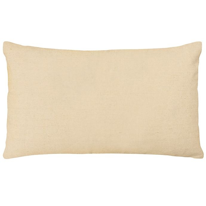 slide 2 of 3, Laura Ashley Milly Oblong Throw Pillow - Beige/White, 1 ct