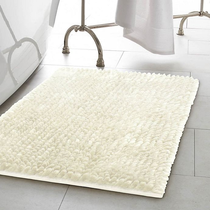 slide 2 of 4, Laura Ashley Butter Chenille Bath Rug - Ivory, 20 in x 34 in