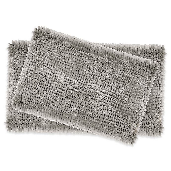 slide 1 of 4, Filament Design Laura Ashley Butter Chenille Bath Rugs - Light Grey, 2 ct