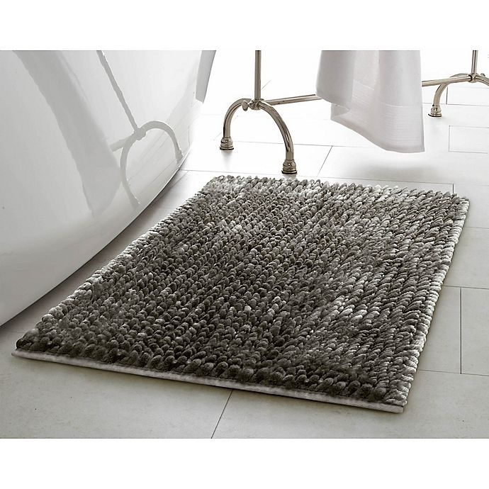 slide 2 of 5, Laura Ashley Butter Chenille Bath Rug - Charcoal, 17 in x 24 in