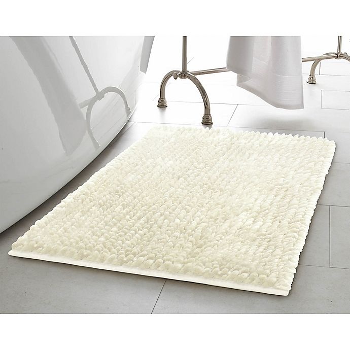 slide 5 of 5, Laura Ashley Butter Chenille Bath Rug - Ivory, 27 in x 45 in