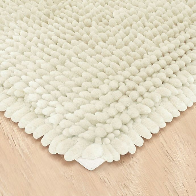 slide 2 of 5, Laura Ashley Butter Chenille Bath Rug - Ivory, 27 in x 45 in