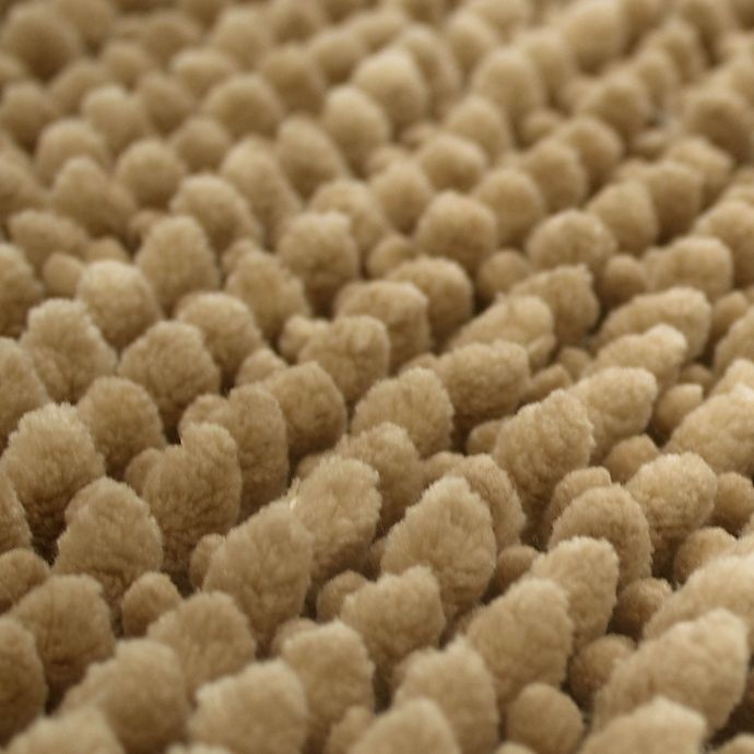 slide 5 of 5, Laura Ashley Butter Chenille Bath Rug - Linen, 27 in x 45 in