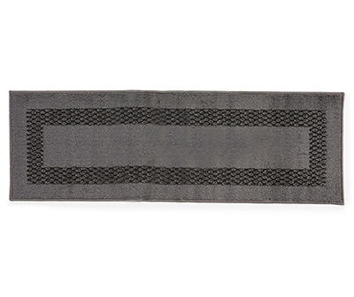 Broyhill Double Border Dark Gray Runner, (20