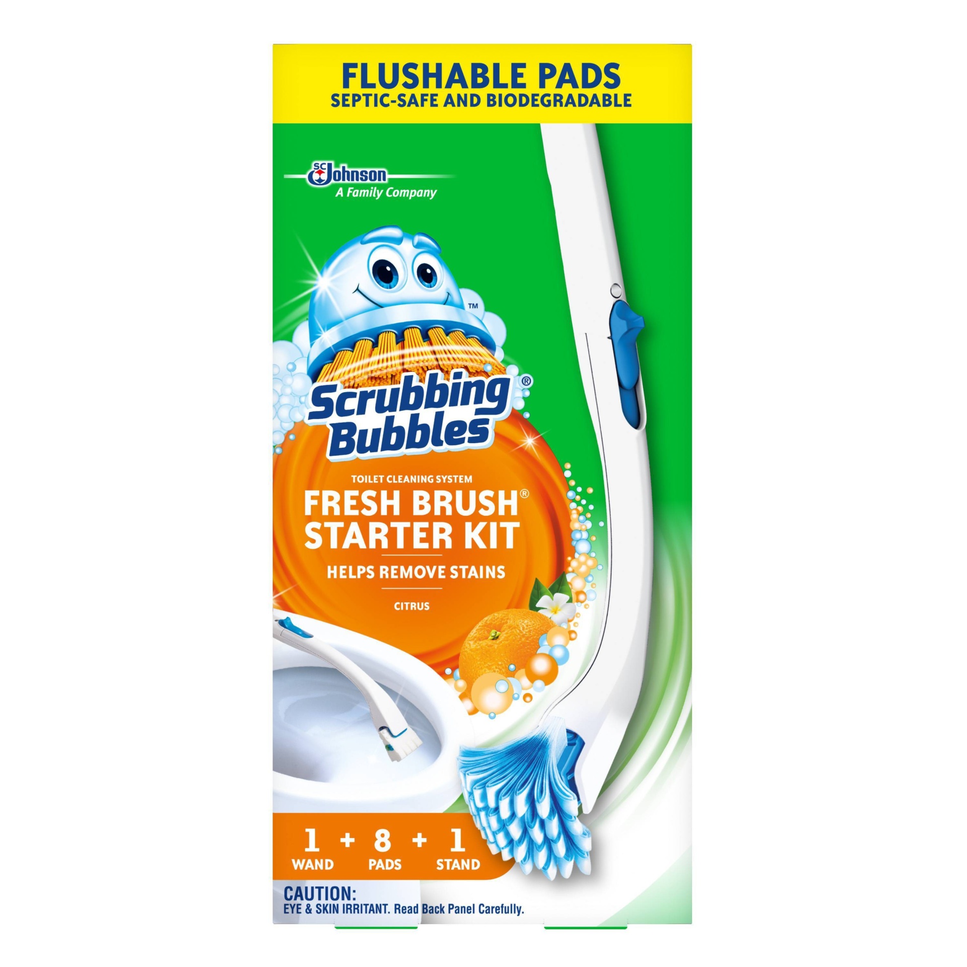 Scrubbing Bubbles Fresh Brush Starter Pack 1 oz | Shipt