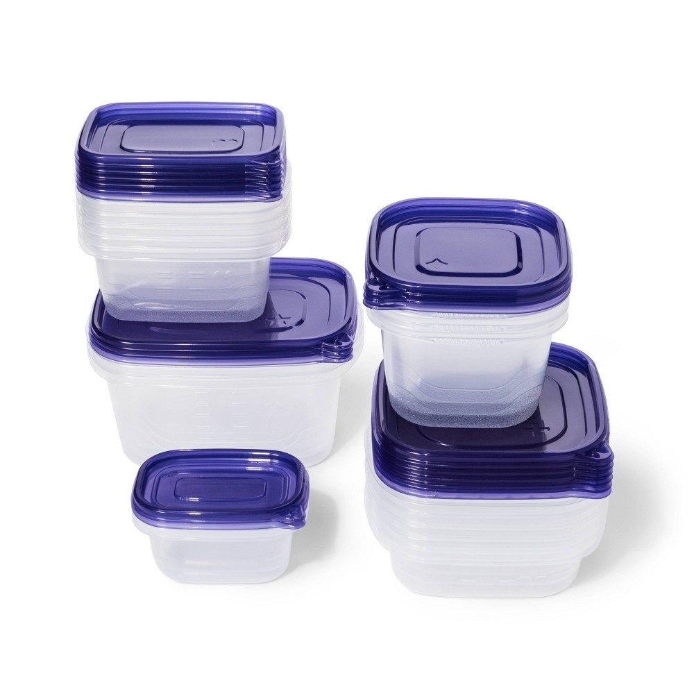slide 2 of 3, Snap and Store Variety Pack Food Storage Container - up & up, 40 ct; 32 oz