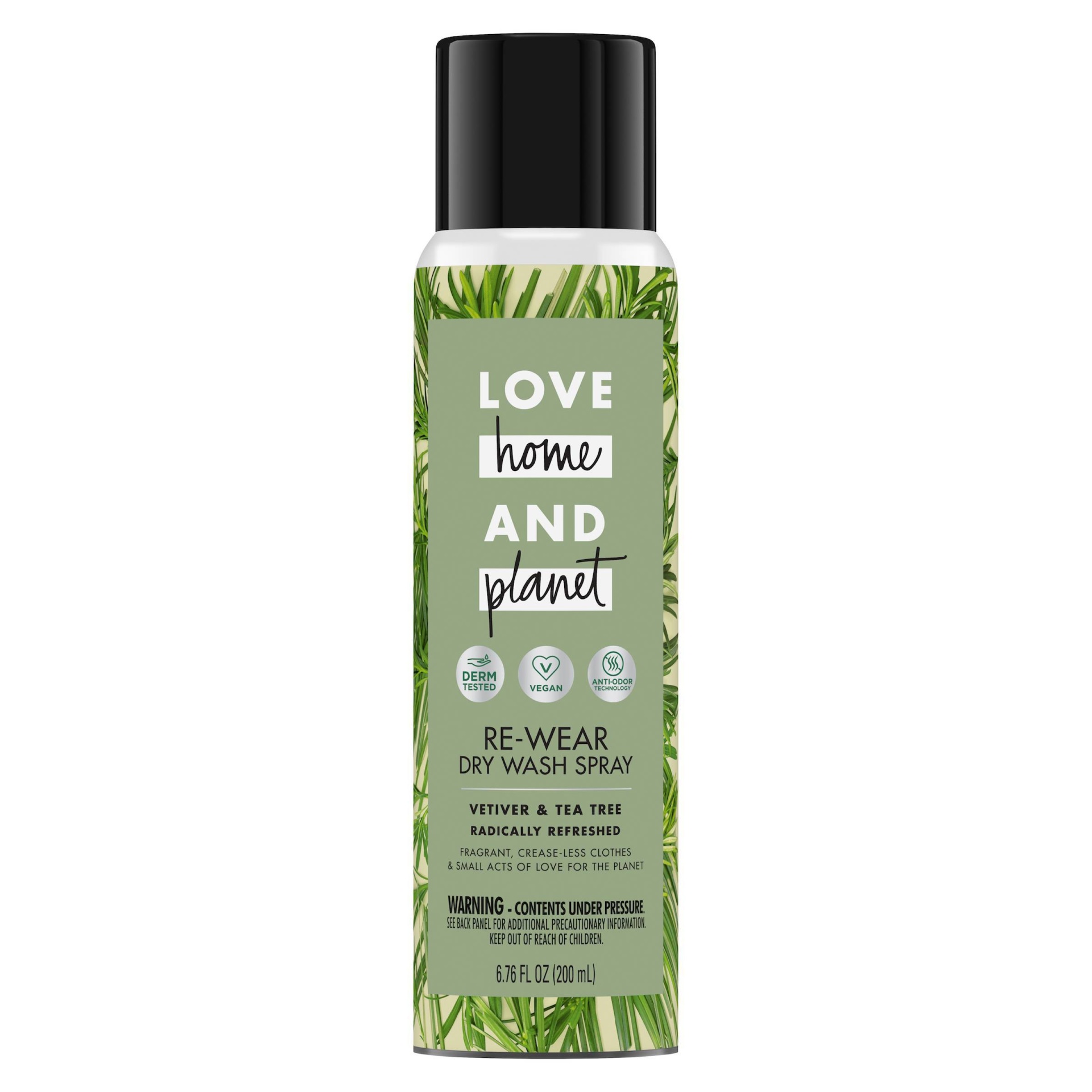 slide 1 of 5, Love Home and Planet Love Home & Planet Vetiver & Tea Tree Re-Wear Dry Spray, 6.76 fl oz