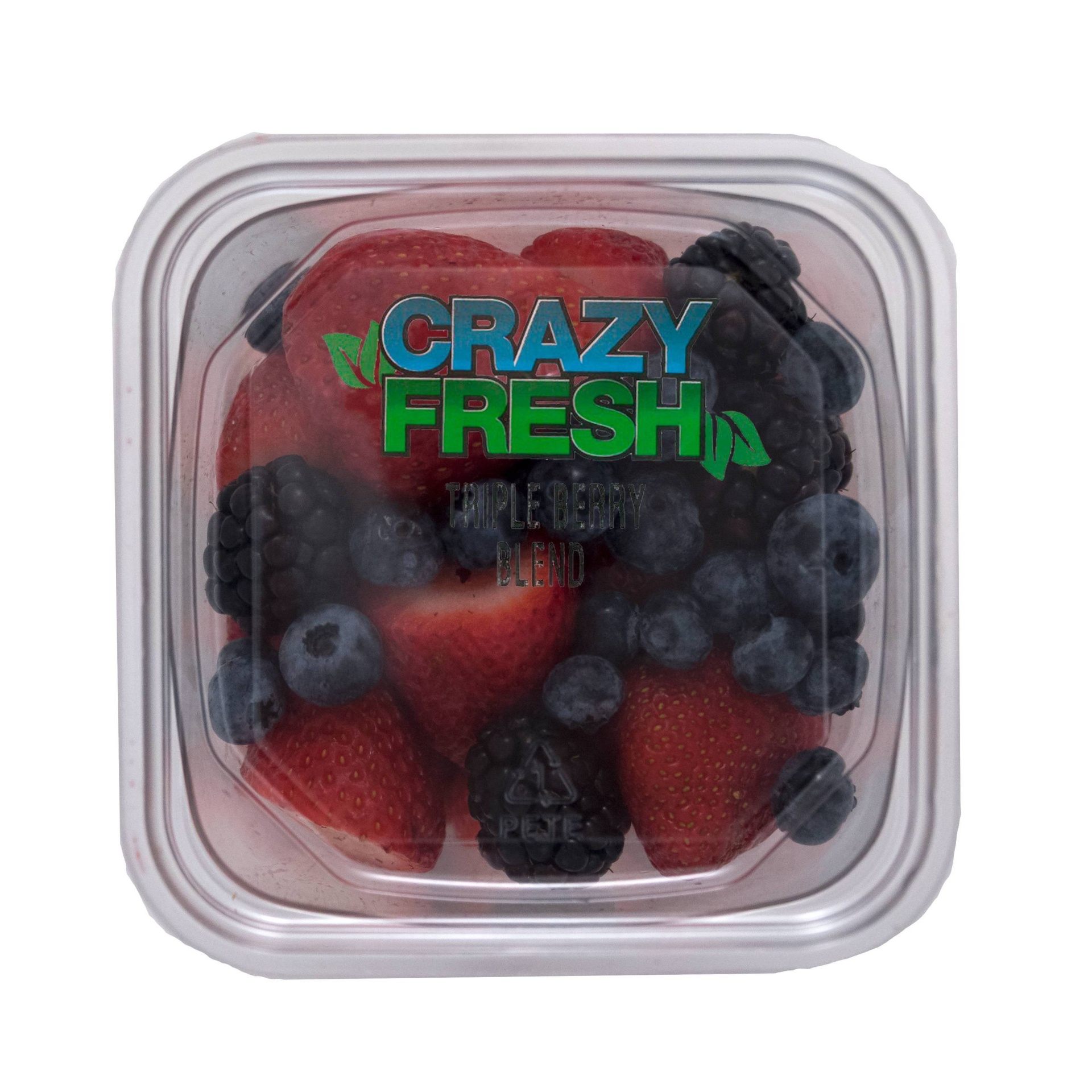 slide 1 of 3, Crazy Fresh Triple Berry Blend, 14 oz