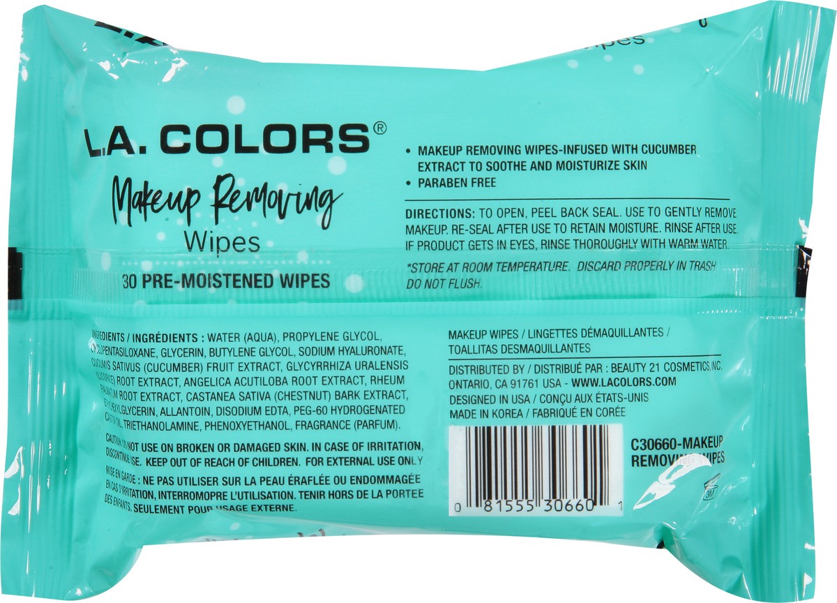 slide 3 of 10, L.A. Colors L A Colors L.A. Colors Makeup Cucumber Wipes 1 Pack, 1 ct