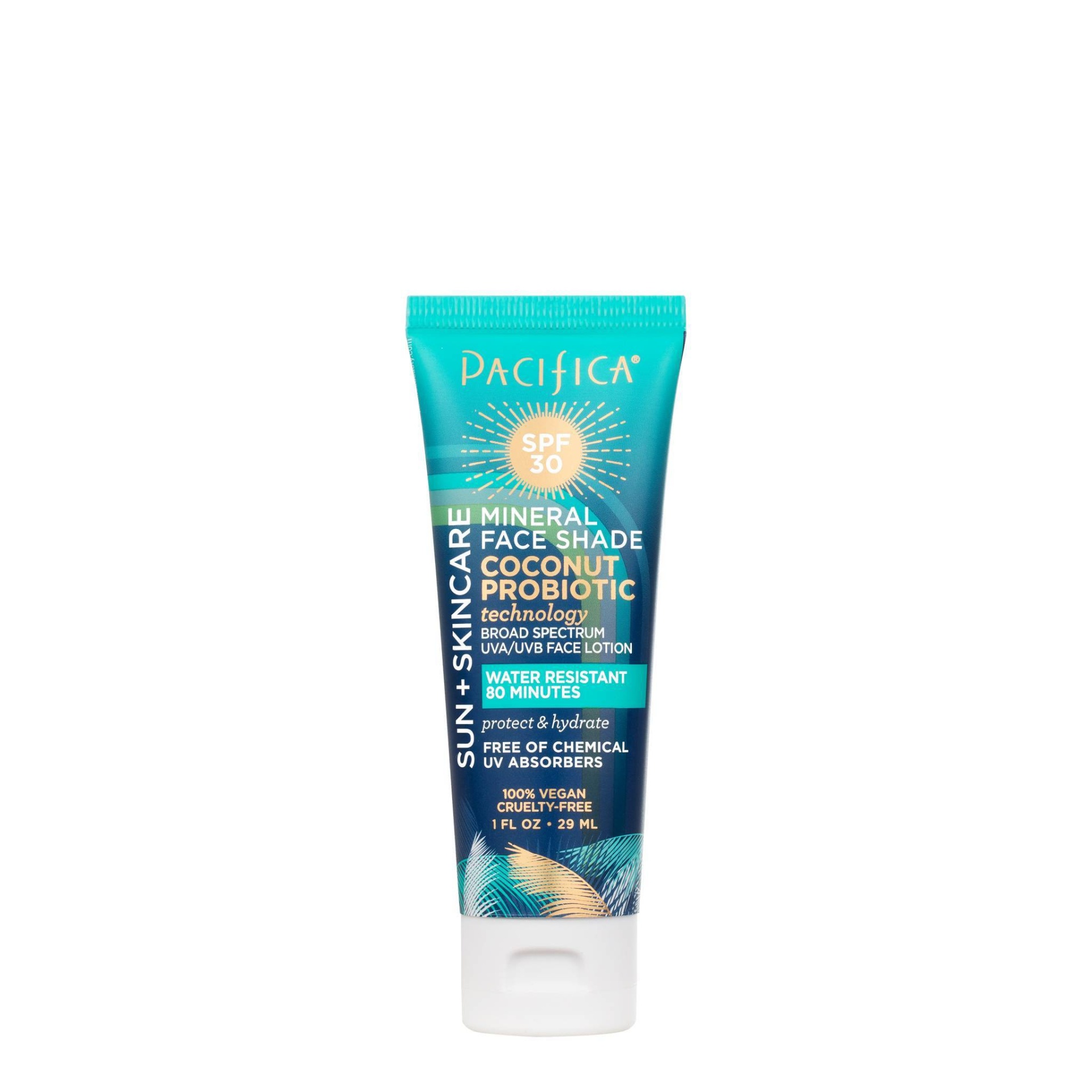 slide 1 of 3, Pacifica Face Shade Mini Probiotic Coconut Sunscreen Lotion - SPF, 30 ct; 1 fl oz