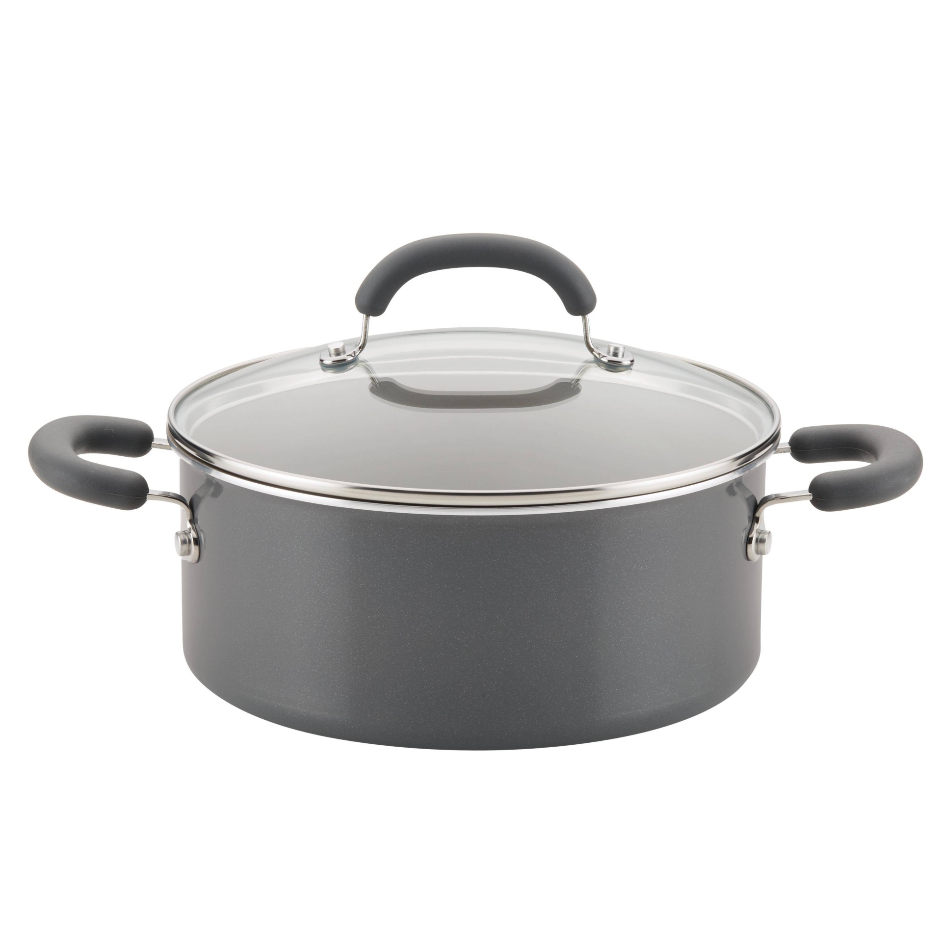 slide 1 of 3, Rachael Ray Create Delicious 5qt Aluminum Nonstick Dutch Oven with Lid Gray, 1 ct