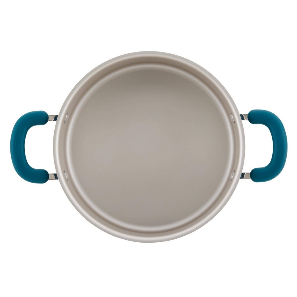 slide 2 of 4, Rachael Ray Create Delicious 5qt Aluminum Nonstick Dutch Oven with Lid Teal, 1 ct