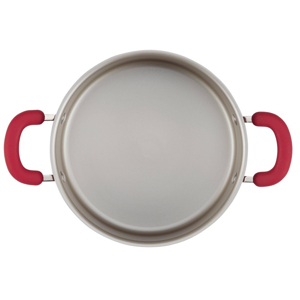 slide 2 of 3, Rachael Ray Nutrish Create Delicious Aluminum Nonstick Dutch Oven with Lid Red, 5 qt