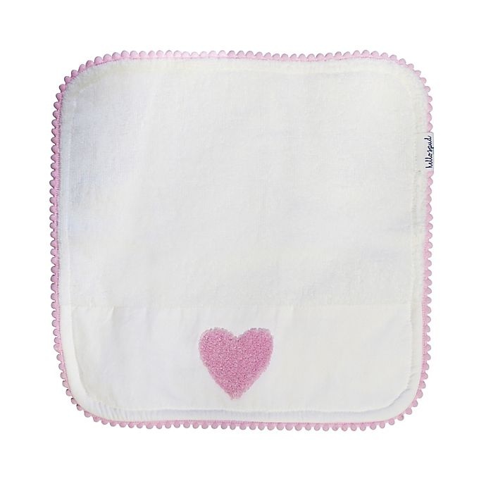 slide 2 of 5, Hello Spud Heart Boucle Organic Cotton Washcloths - Pink, 3 ct