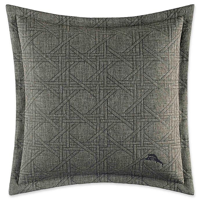 slide 1 of 1, Tommy Bahama Palms Away Square Throw Pillow - Dark Sage, 1 ct