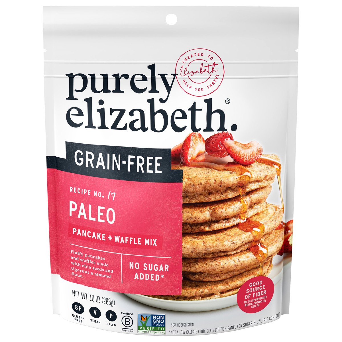 slide 1 of 9, Purely Elizabeth Grain-Free Pancake Mix 10 oz, 10 oz