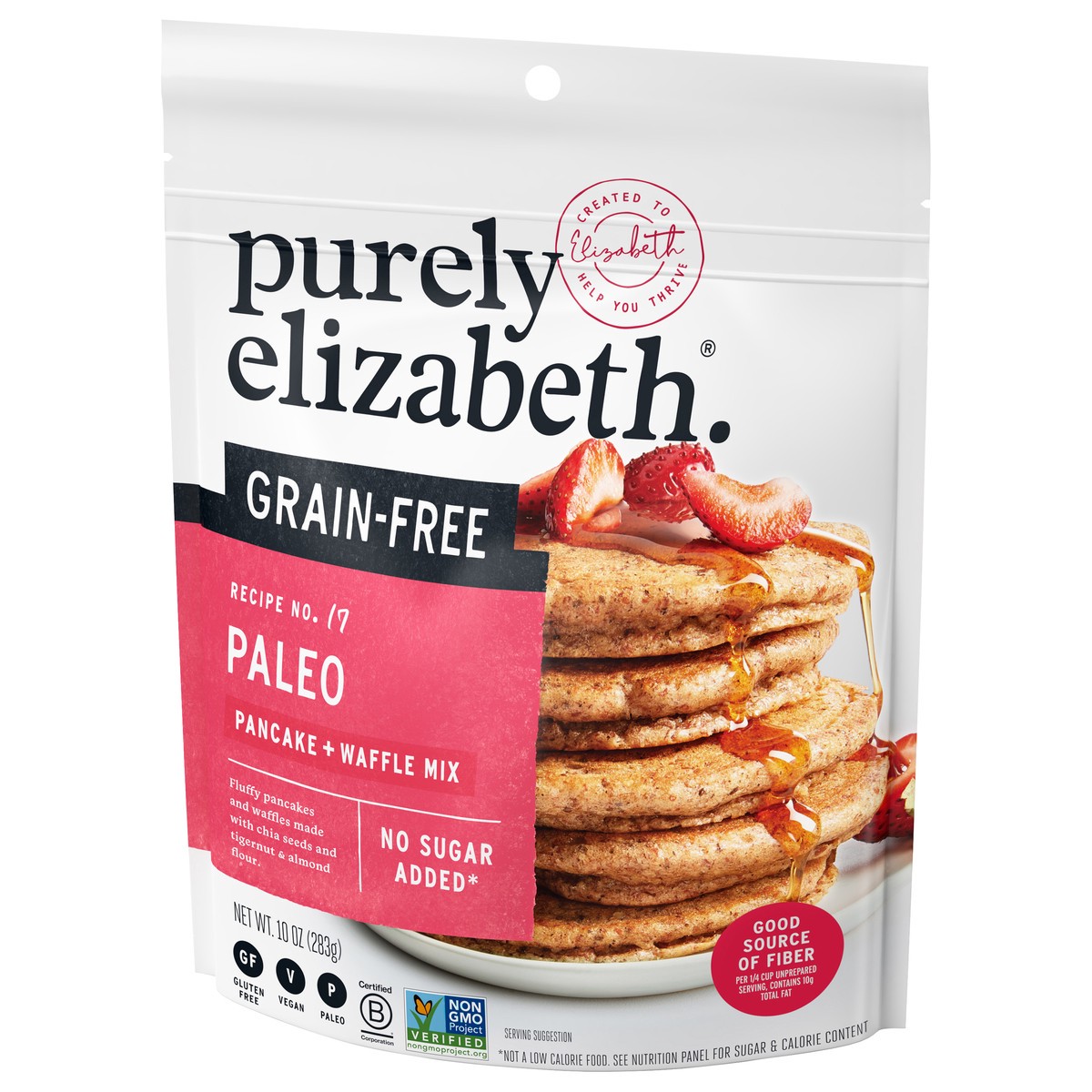 slide 7 of 9, Purely Elizabeth Grain-Free Pancake Mix 10 oz, 10 oz