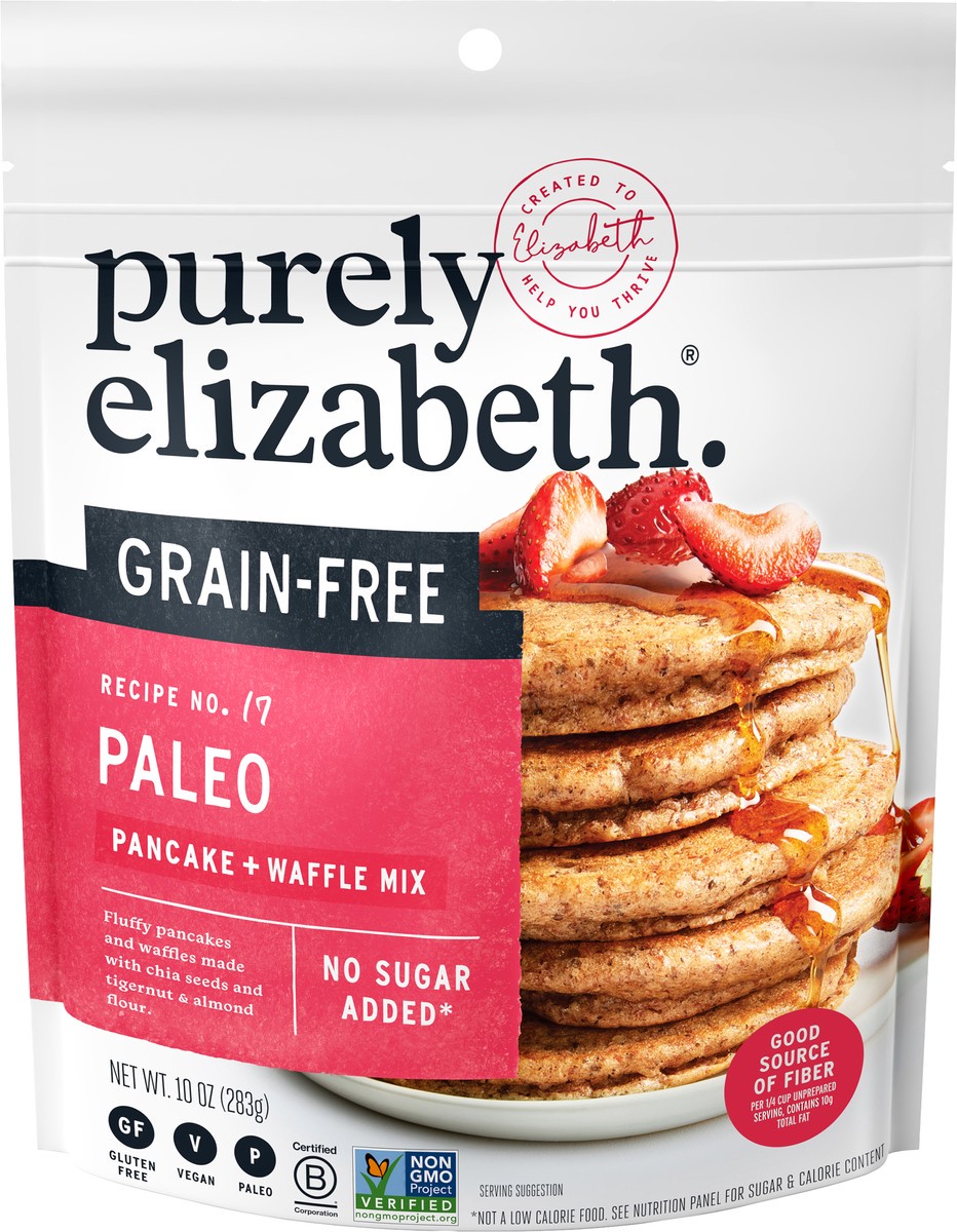 slide 8 of 9, Purely Elizabeth Grain-Free Pancake Mix 10 oz, 10 oz