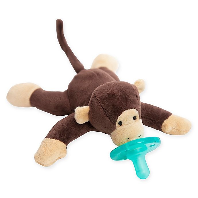 slide 3 of 3, WubbaNub Monkey Infant Pacifier, 1 ct