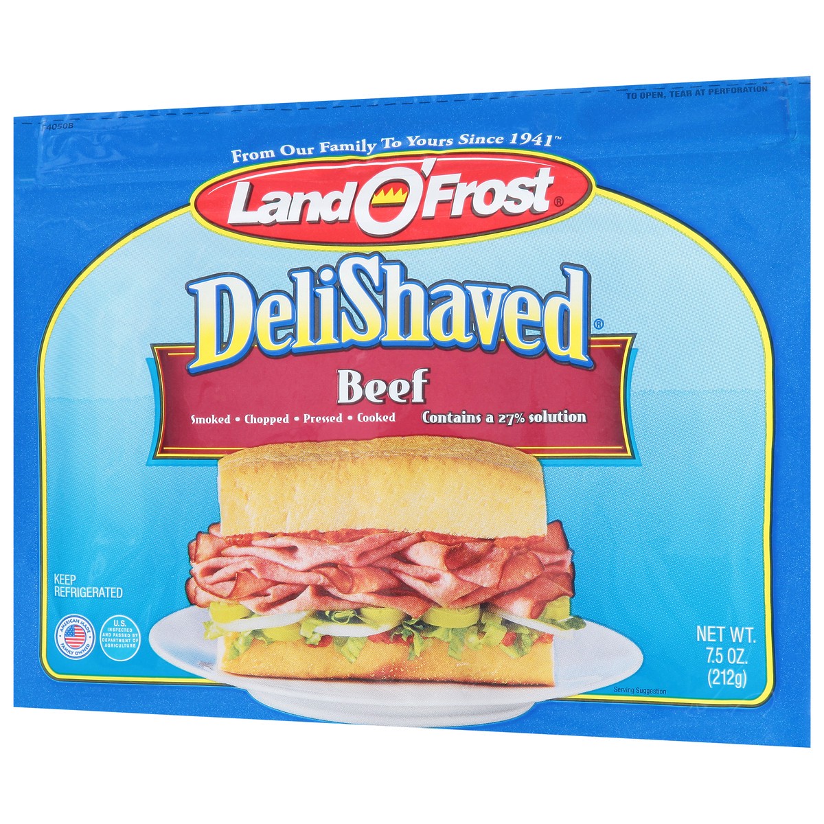 slide 3 of 9, Land O' Frost Land O Frost Deli Shaved Beef Lunchmeat, 7.5 oz