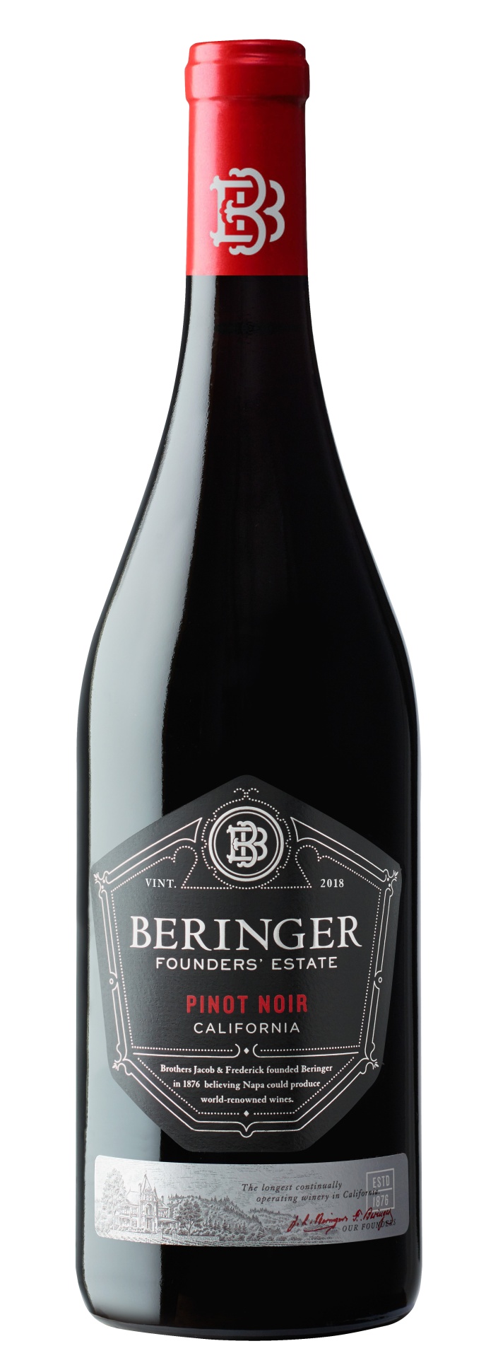 slide 1 of 2, Beringer Founders' Estate Pinot Noir Red Wine, 750 ml