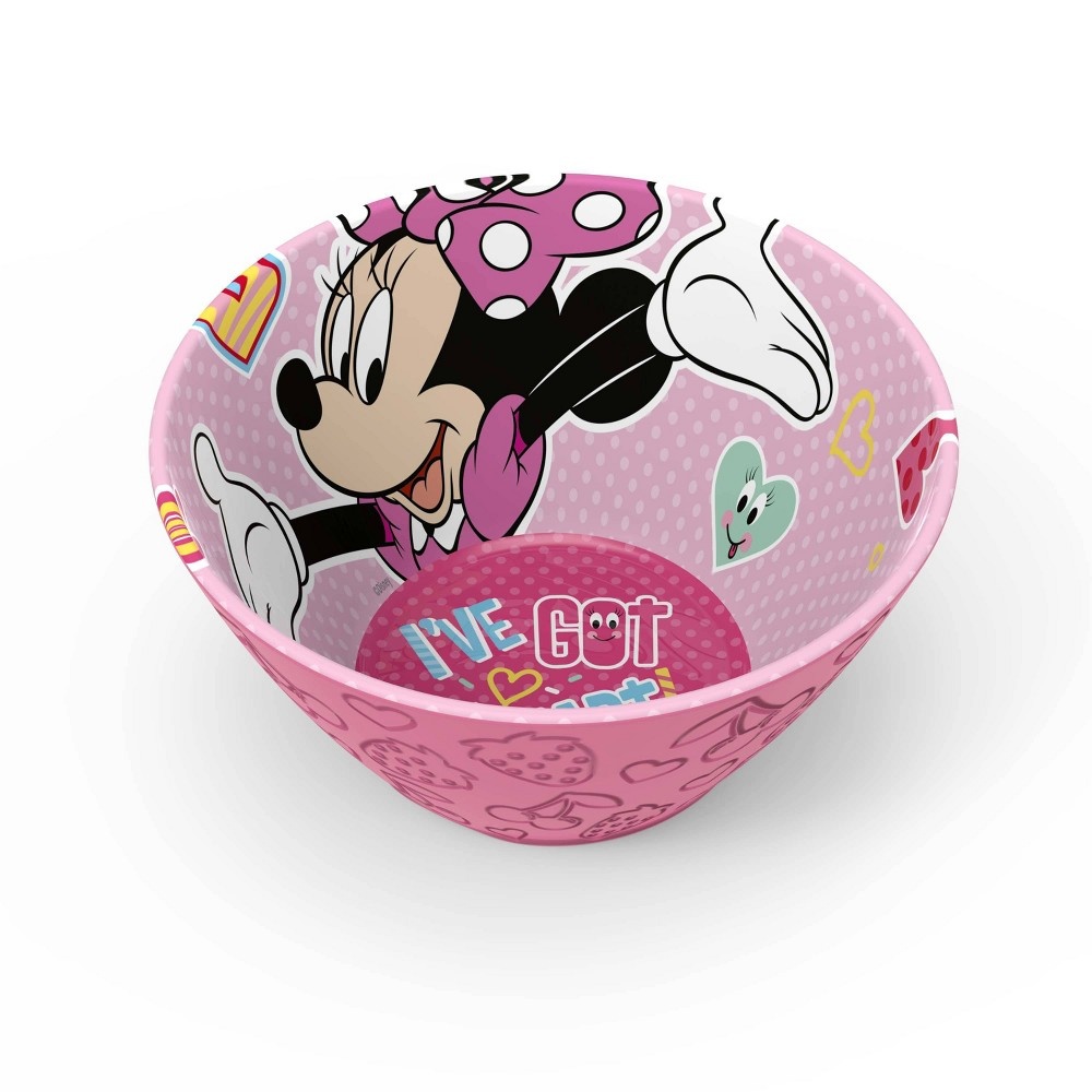 slide 2 of 10, Disney Minnie Mouse Melamine Dinnerware Set - Zak Designs, 3 ct