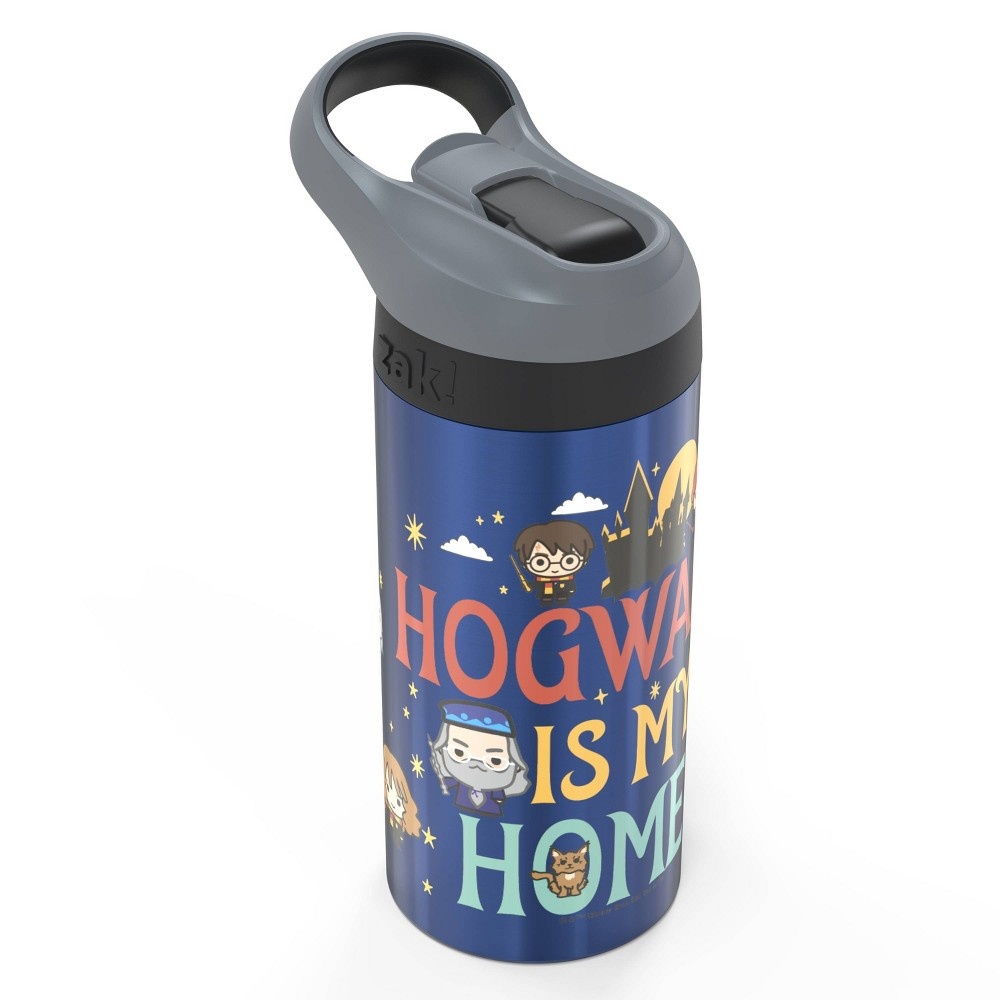 slide 2 of 3, Harry Potter Stainless Steel Hogwarts is My Home Water Bottle - Zak Designs, 19 oz