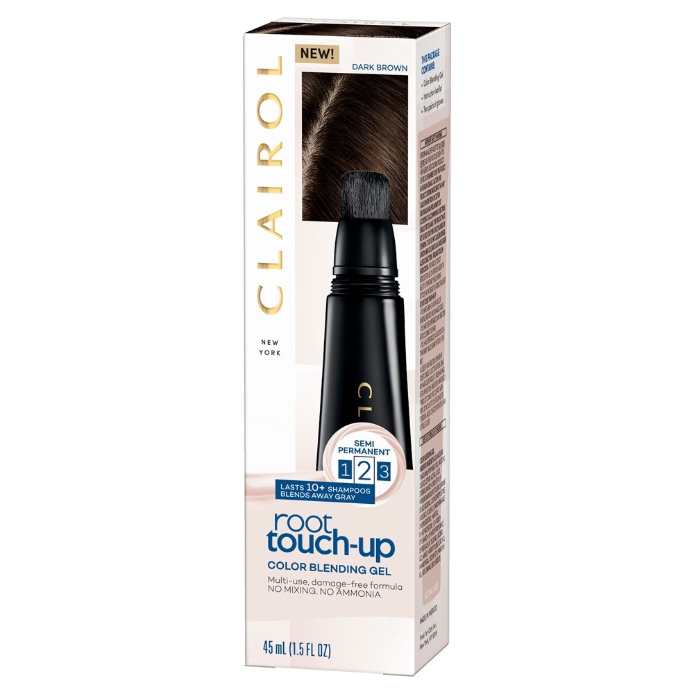 Root TouchUp Clairol Semi Permanent Root Touch Up Color Blending Gel Dark Brown 1.5 fl oz 1