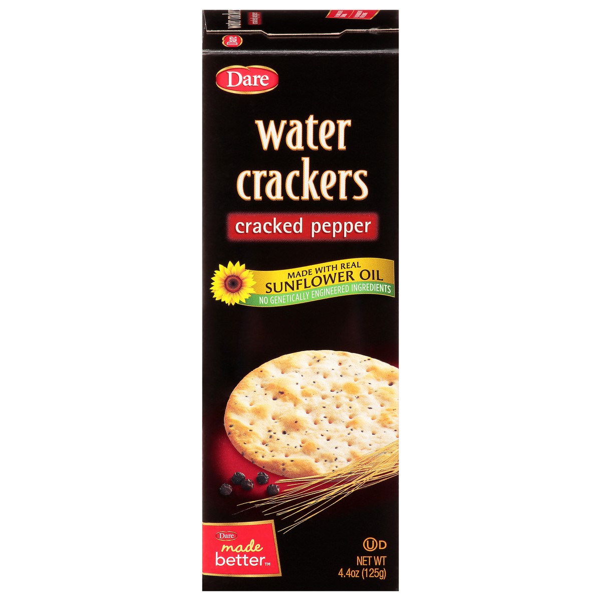 slide 1 of 10, Dare Cracked Pepper Water Crackers 4.4 oz, 4.4 oz