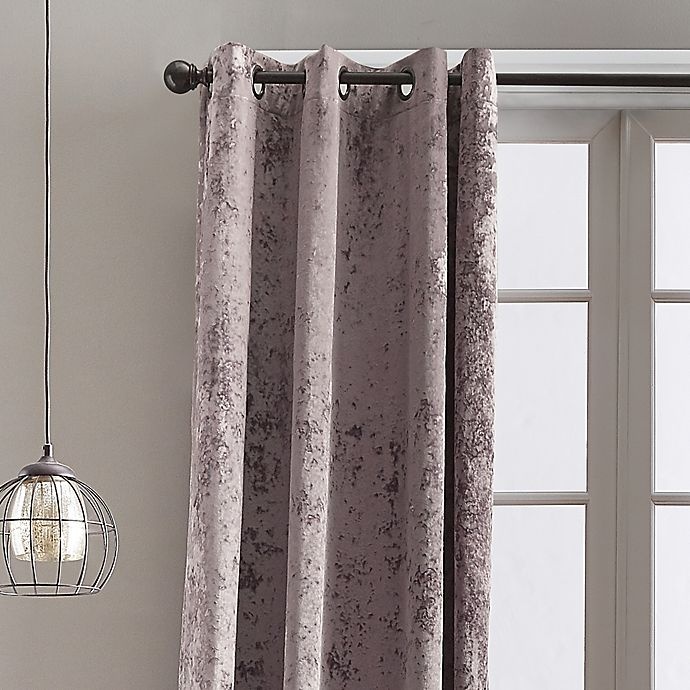 slide 4 of 4, Bedeck Cairo Grommet Window Curtain Panel - Dusty Rose, 95 in