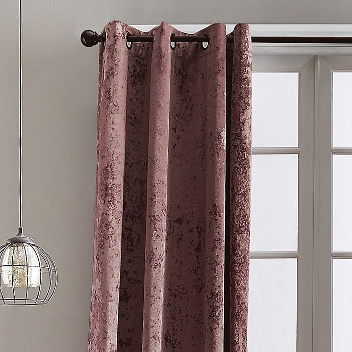 slide 3 of 4, Bedeck Cairo Grommet Window Curtain Panel - Mulberry, 63 in