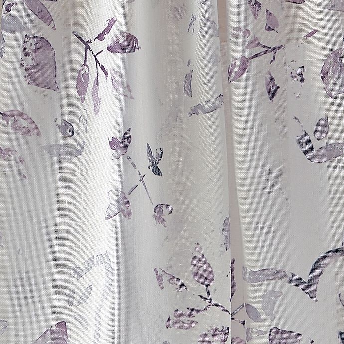 slide 4 of 5, Peri Home Dayna Print Rod Pocket Window Curtain Panel - Amethyst, 84 in