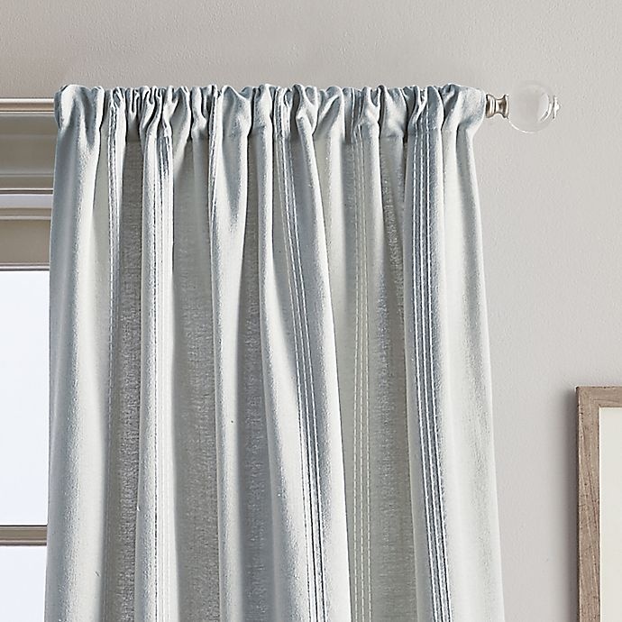 slide 2 of 2, Peri Home Eastman Rod Pocket Window Curtain Panel - Silver, 95 in