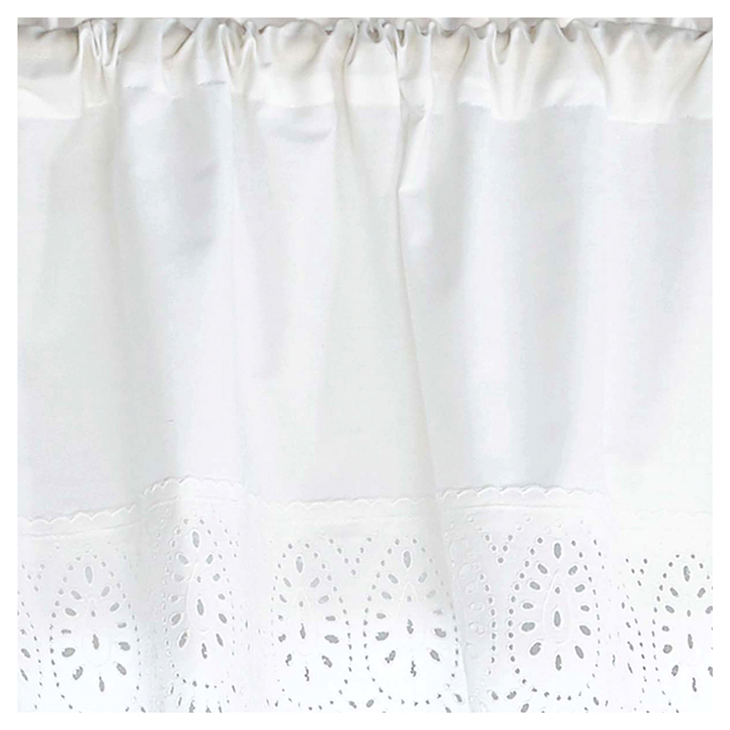 slide 3 of 4, CHF Curtainworks Penny Eyelet Valance 56"w x 14"L, 1 ct