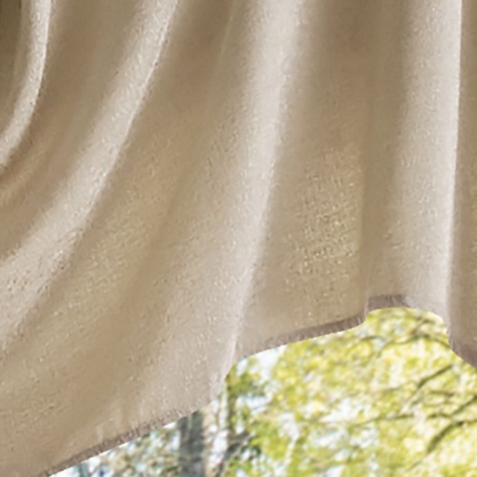 slide 3 of 5, Martha Stewart Naples Chenille Window Valance - Natural, 1 ct