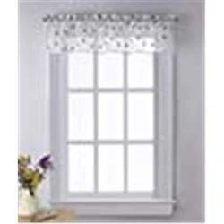 CHF Curtainworks Botanical Embroidered Valance 56"w x 14"L