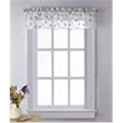 CHF Curtainworks Botanical Embroidered Valance 56"w x 14"L