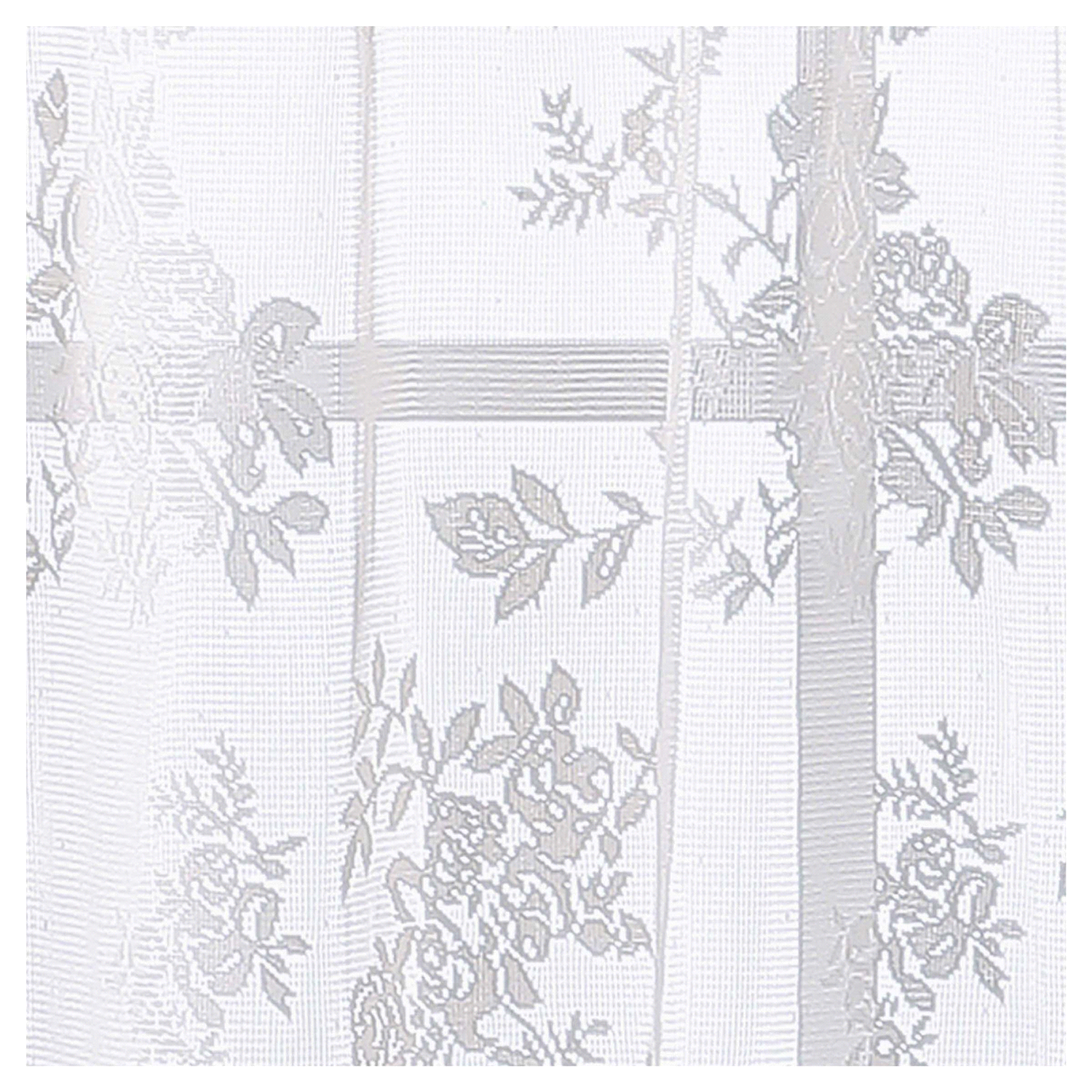 slide 2 of 4, Curtainworks Sibella Lace Valance White, 54 x 14