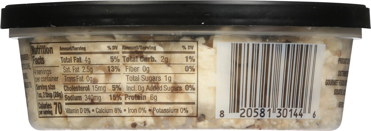 slide 7 of 11, Kryssos Crumbled Feta Cheese with Peppercorns 4 oz, 4 oz