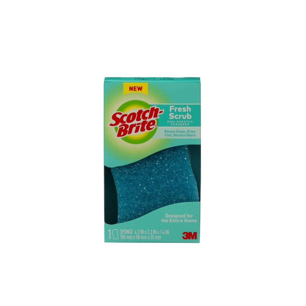 slide 2 of 3, Scotch-Brite Fresh Scrub Flexible Foam Scrubber, 1 ct